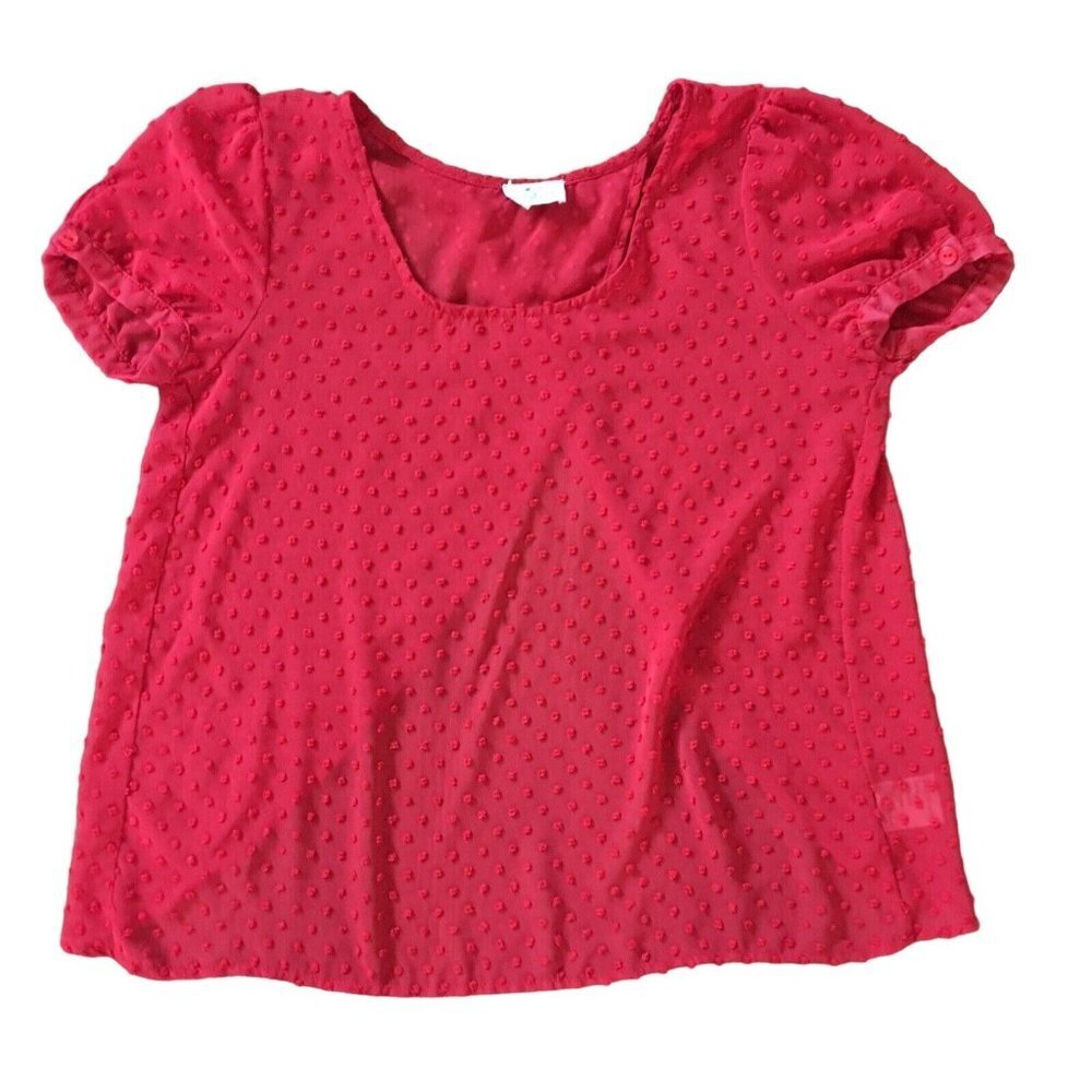 Pins And Needles Womens Swiss Dot Top Size Small Urban Outfitters Sheer Blouse